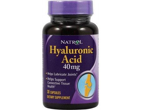 Hyaluronic acid 40mg. 30 capsules